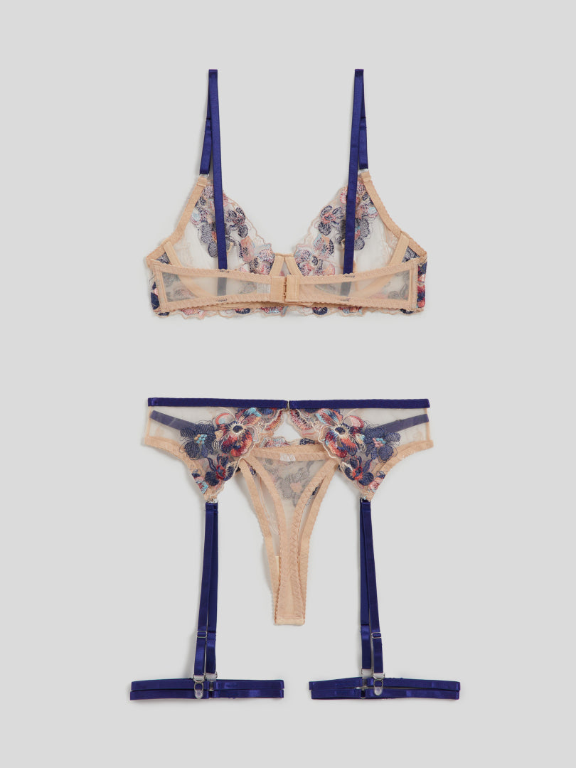Embroidered Bra & Panty Set 116705