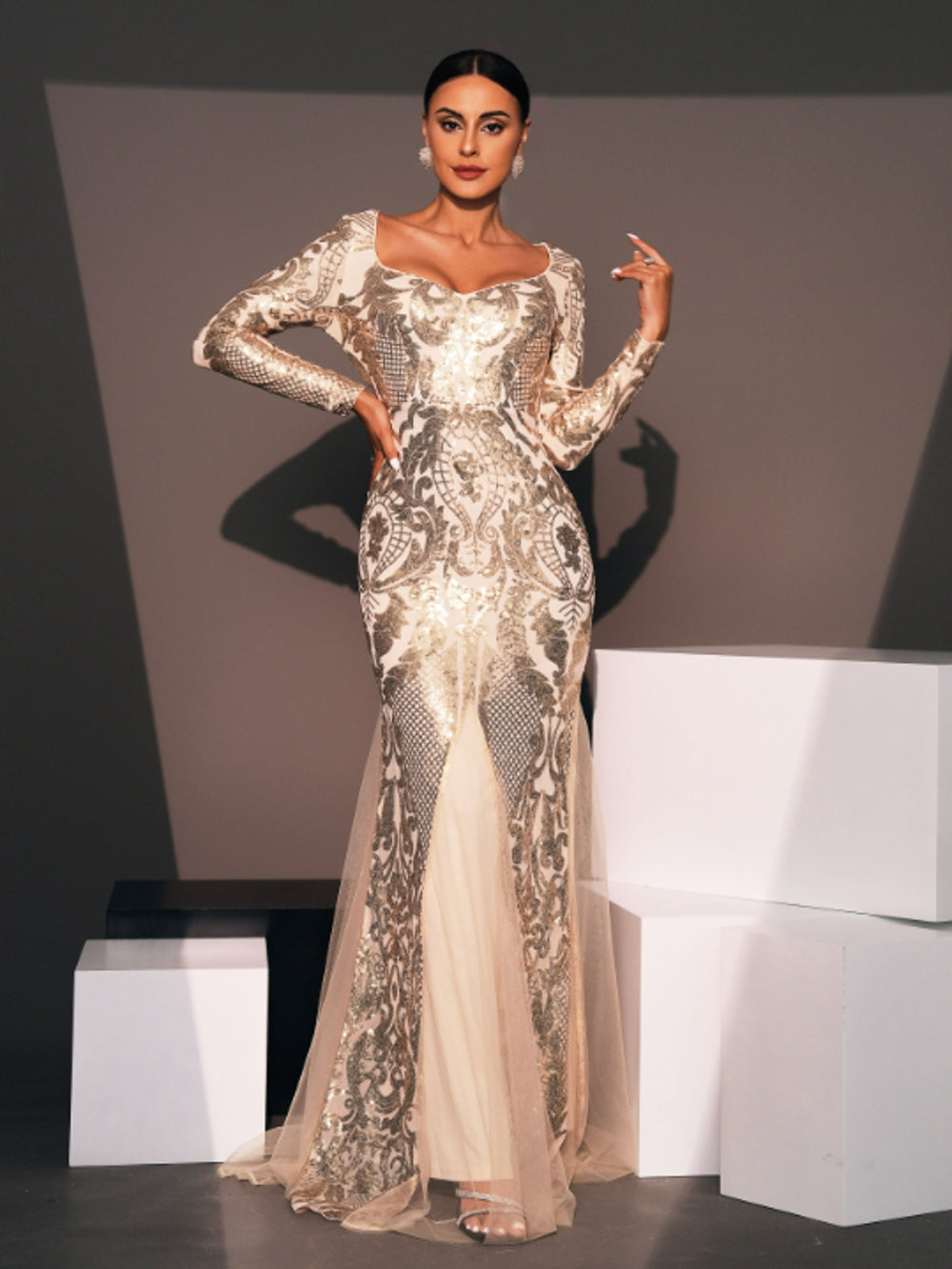 Ruffle Arabian Dresses 1282092