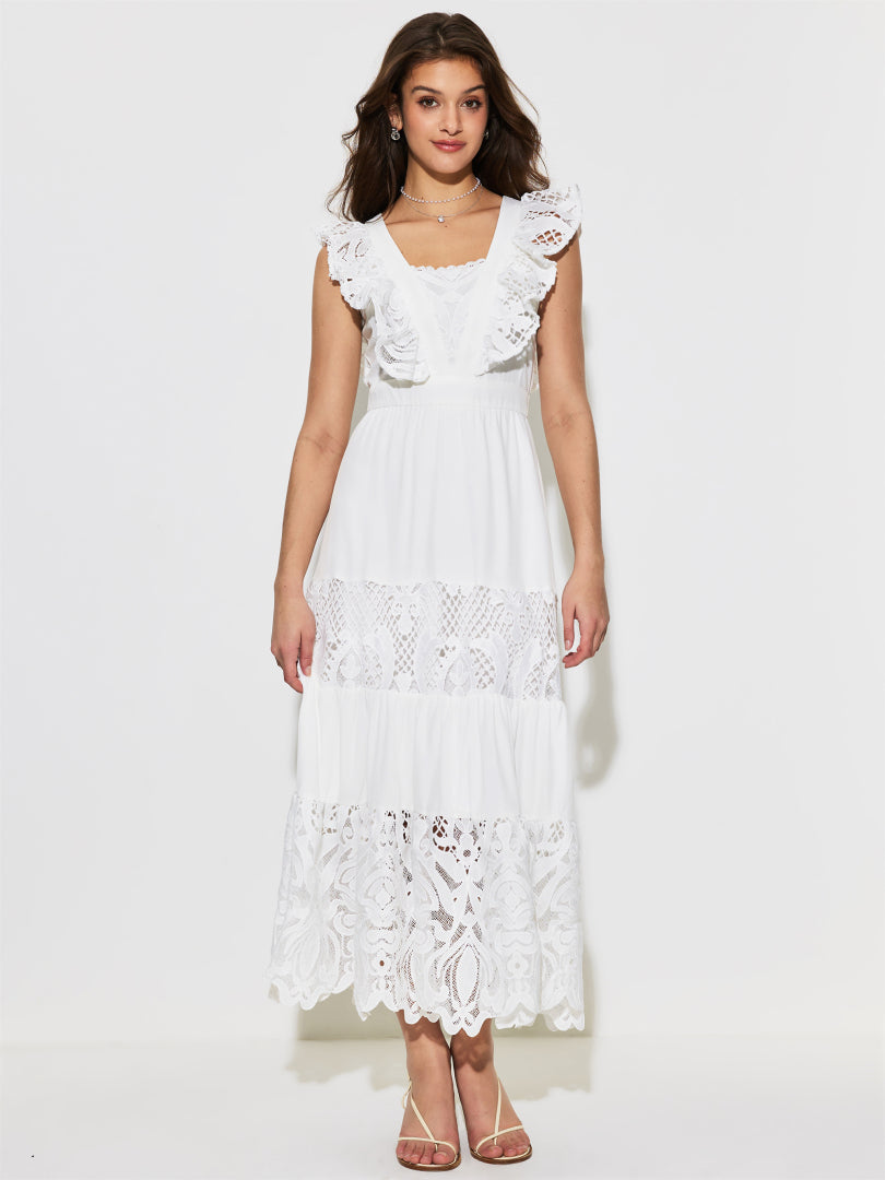 Patchwork A-Line Dress 1297552