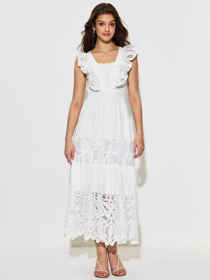 Patchwork A-Line Dress 1297552
