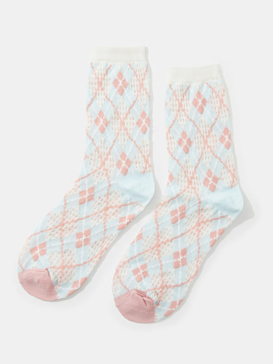 Slouchy Pattern Crew Sock 1253732
