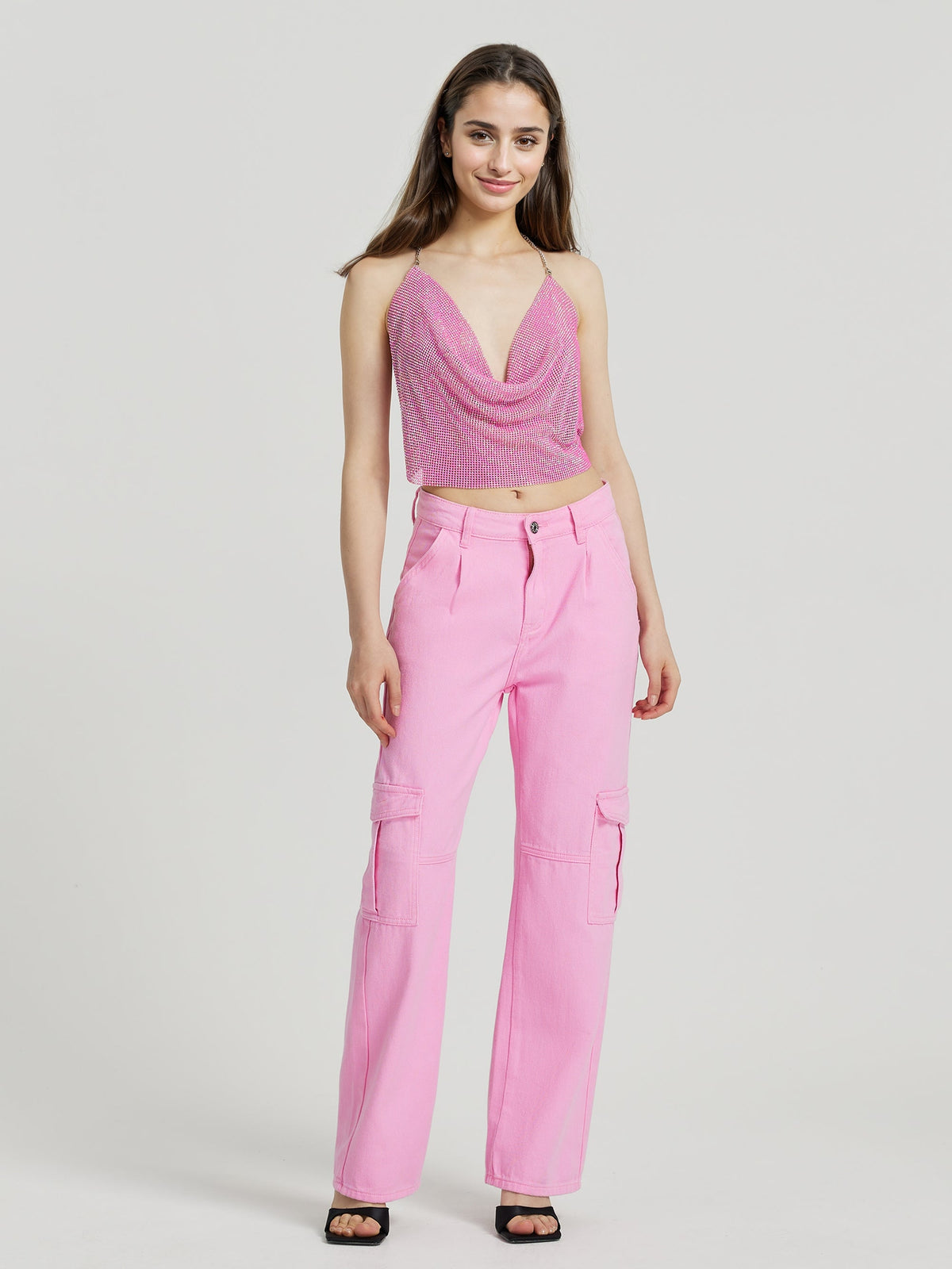 Open Back Halter Top 111985