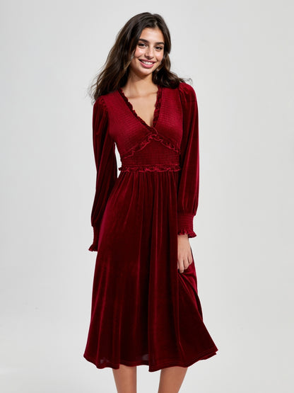Ruffle A-Line Dress 117181