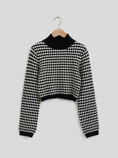 Color Block Knit Pullover 113294