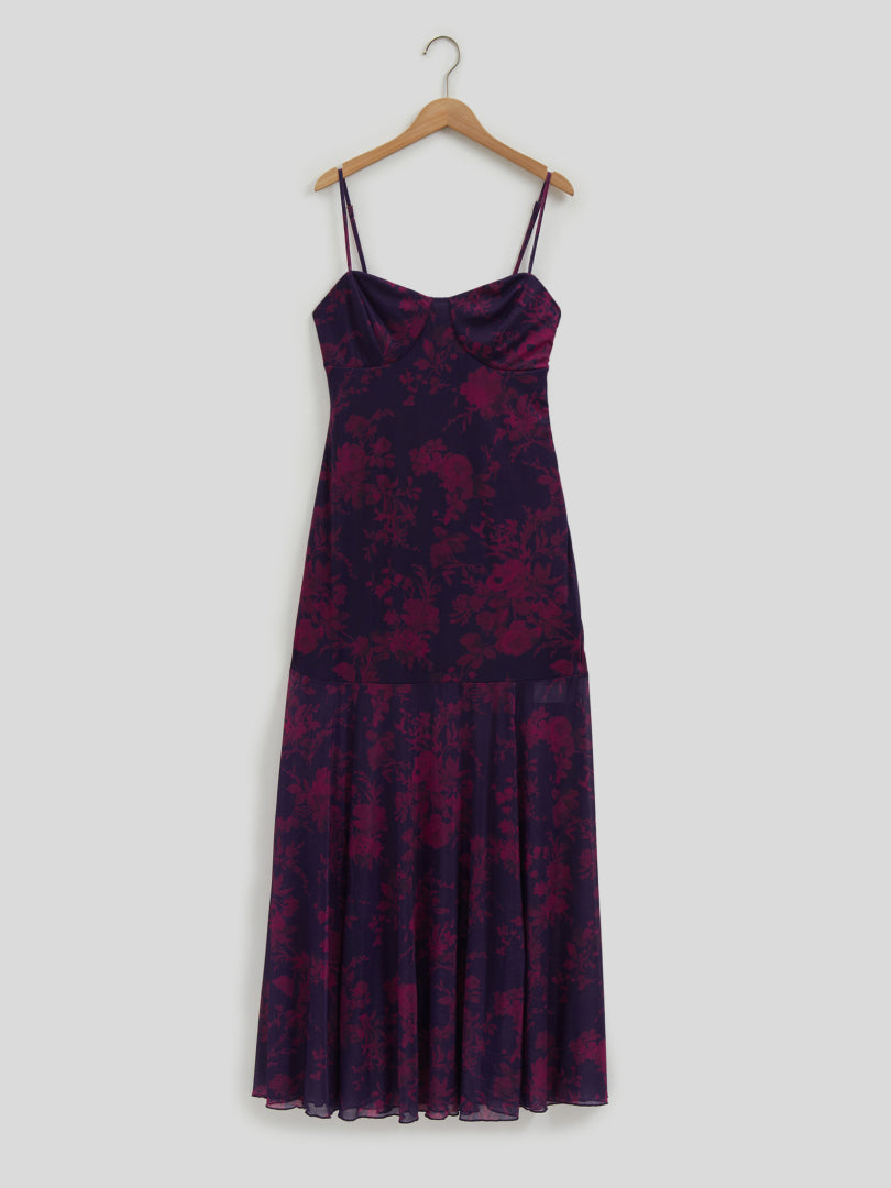 Printed Bodycon Maxi Dress 117610