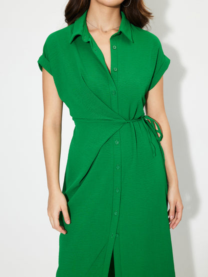 Slit Shirt Dress 1253582