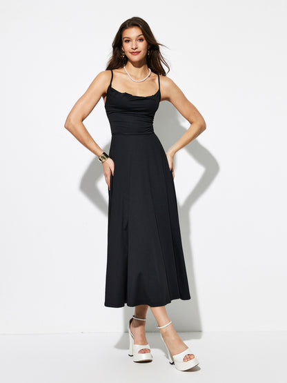 Knotted A-Line Dress 1280082