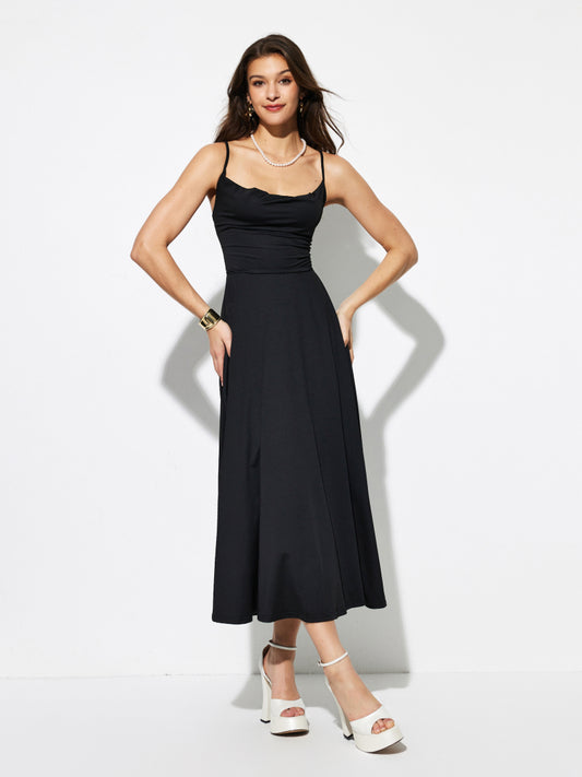 Knotted A-Line Dress 1280082