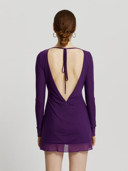 Open Back Bodycon Dress 113680