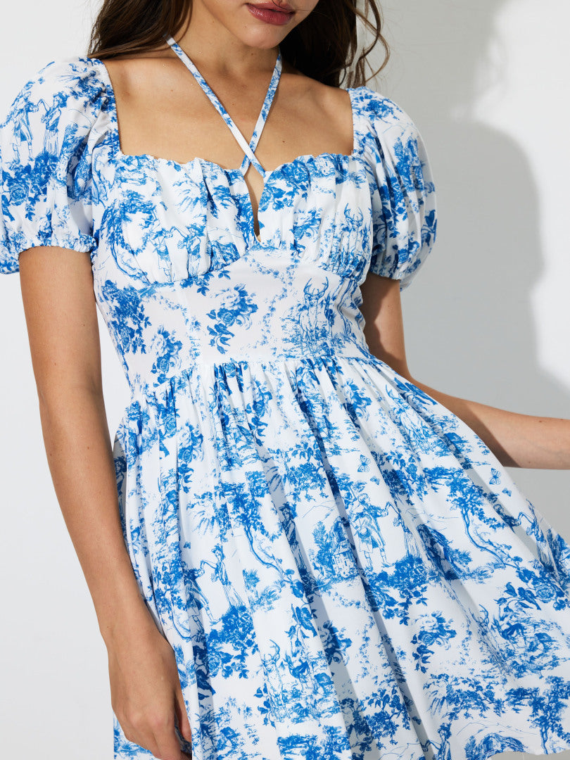Printed A-Line Dress 1253942