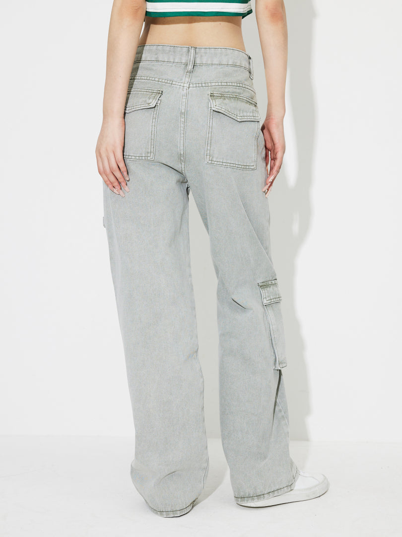 Pocket Straight Leg Jeans 120140