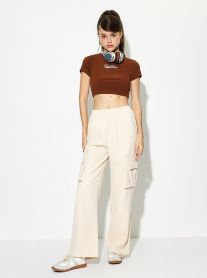 Pocket Straight Leg Pants 1266622