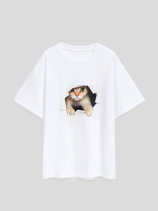 Printed Pullover T-Shirt 1266302