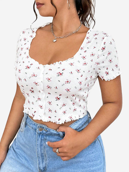 Plus Size Printed Plus Size Tops 1270442