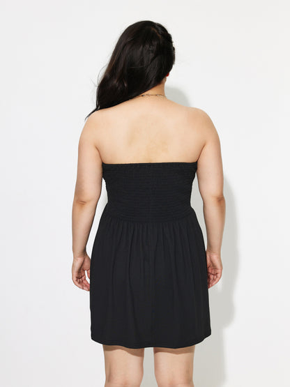 Plus Size Smocking Tube Top 1292642