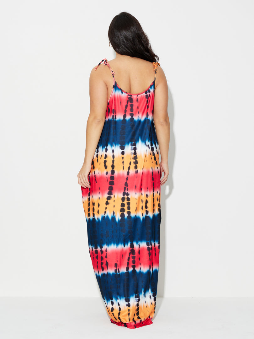 Plus Size Printed A-Line Dress 120540