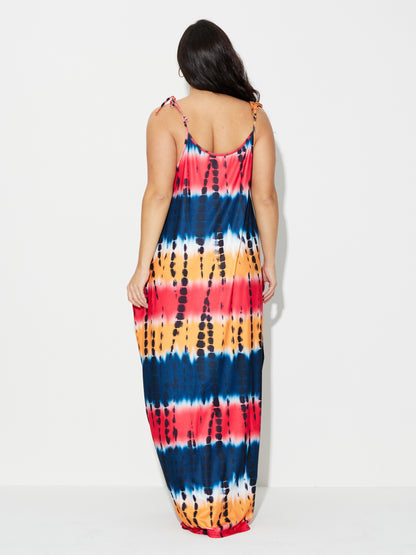 Plus Size Printed A-Line Dress 120540