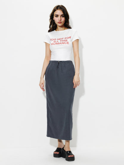 Drawstring Straight Skirt 1240762