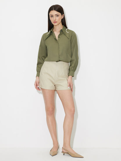 Beaded Detail Shirt 120917