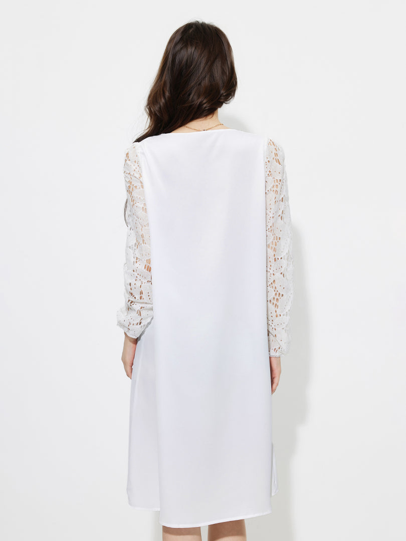 Patchwork A-Line Dress 1256382
