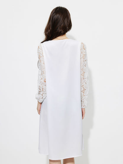 Patchwork A-Line Dress 1256382