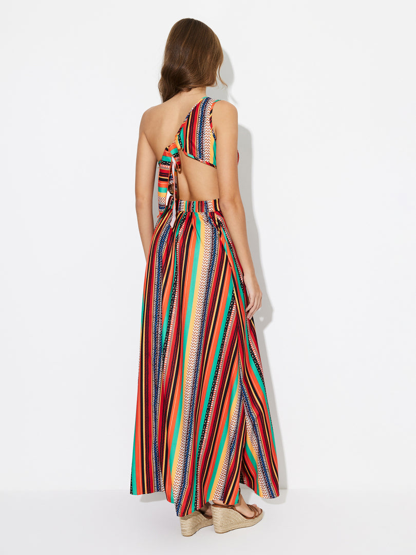 Slit A-Line Dress 119907
