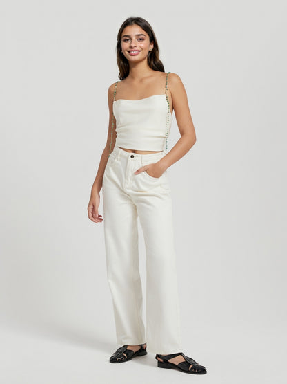 Straight Leg Jeans 112891