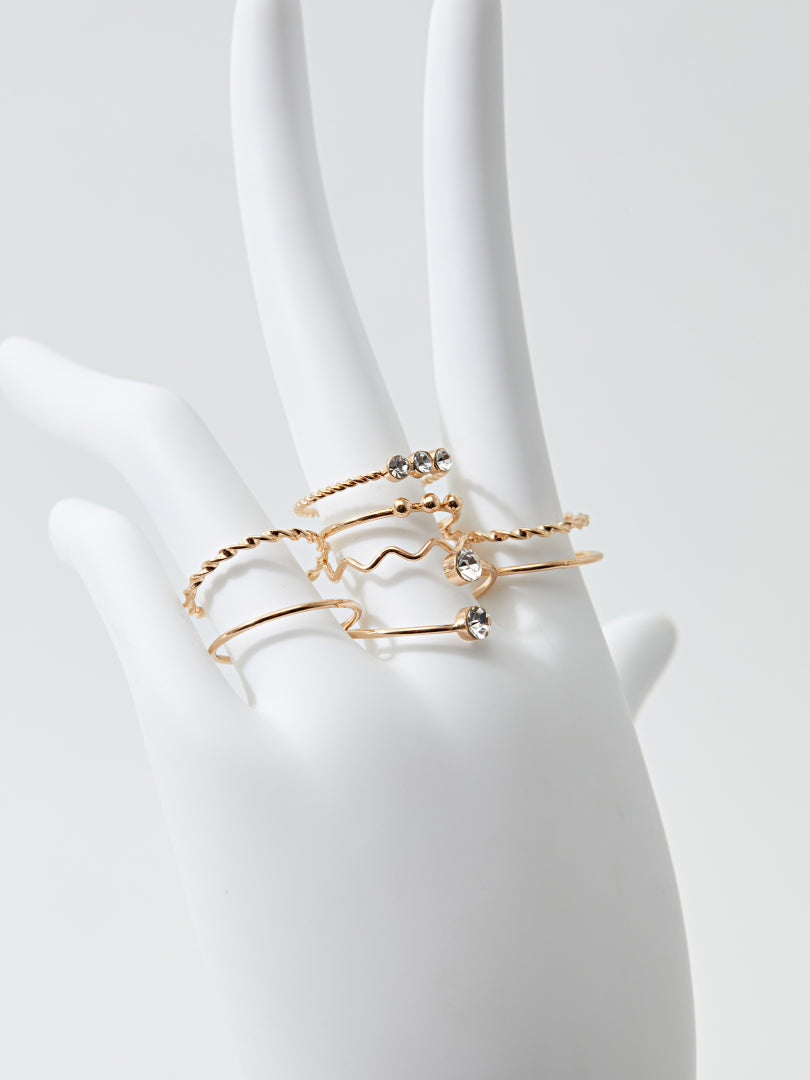 Rhinestone Ring Set 119703