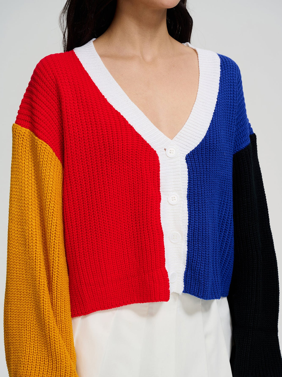 Buttoned Knit Cardigan 115028