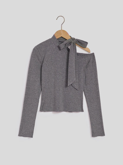 Knotted Pullover T-Shirt 115858