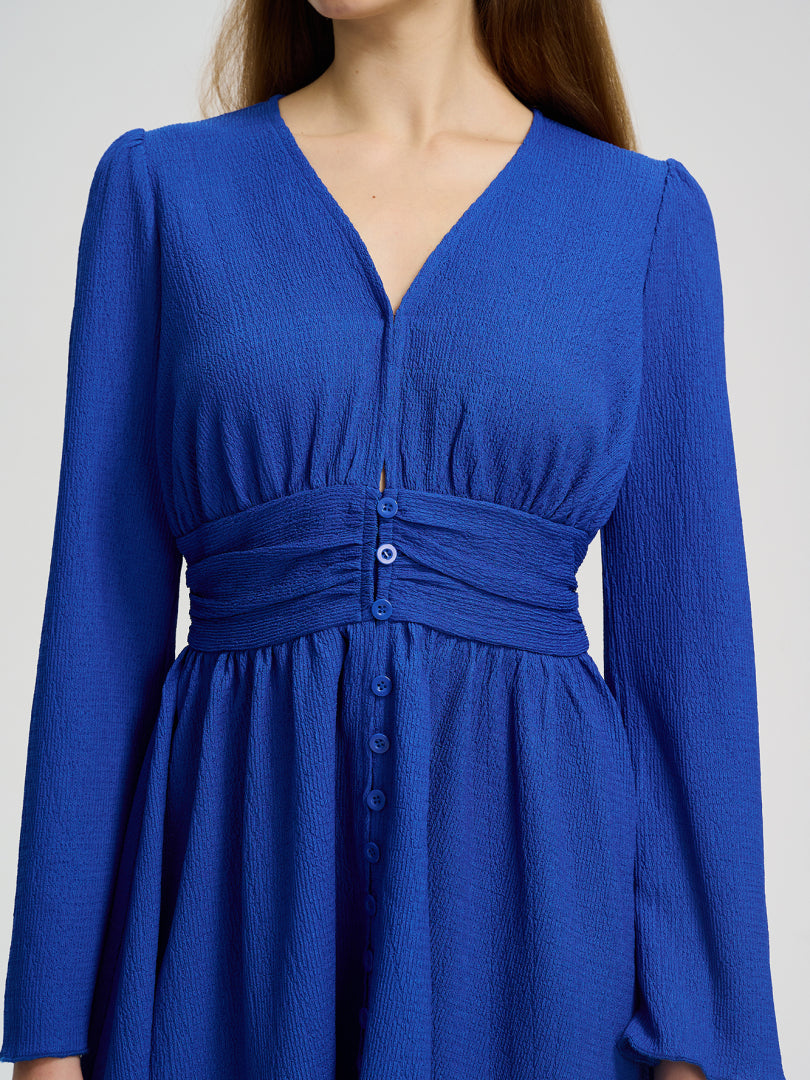 Gathered A-Line Dress 113752