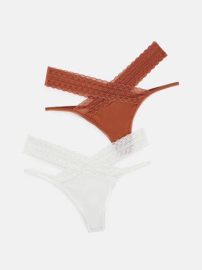 Ruffle Thongs 1248062