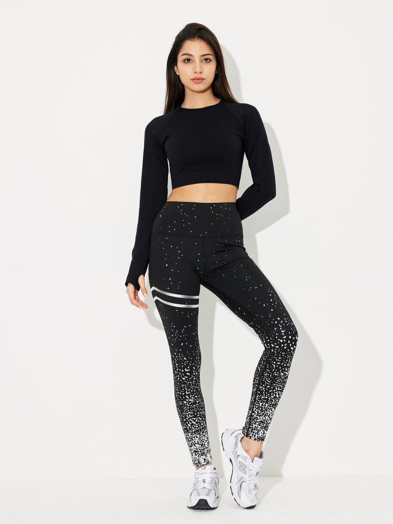 Striped Gym Tights 118719