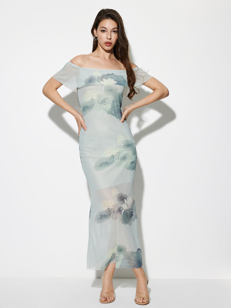 Printed Cocktail Dress 1277872