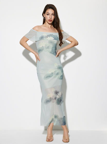 Printed Cocktail Dress 1277872