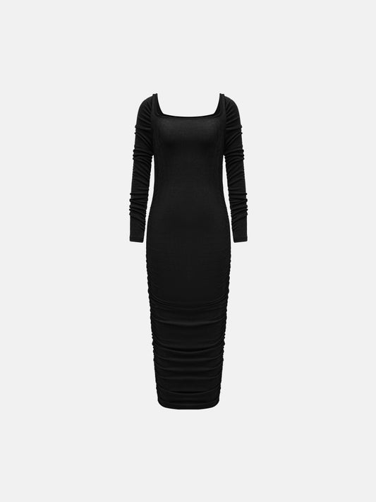 Gathered Bodycon Dress 1250472
