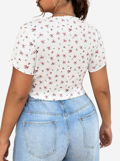 Plus Size Printed Plus Size Tops 1270442