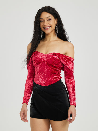 Bardot Top With Detached Sleeves 116815