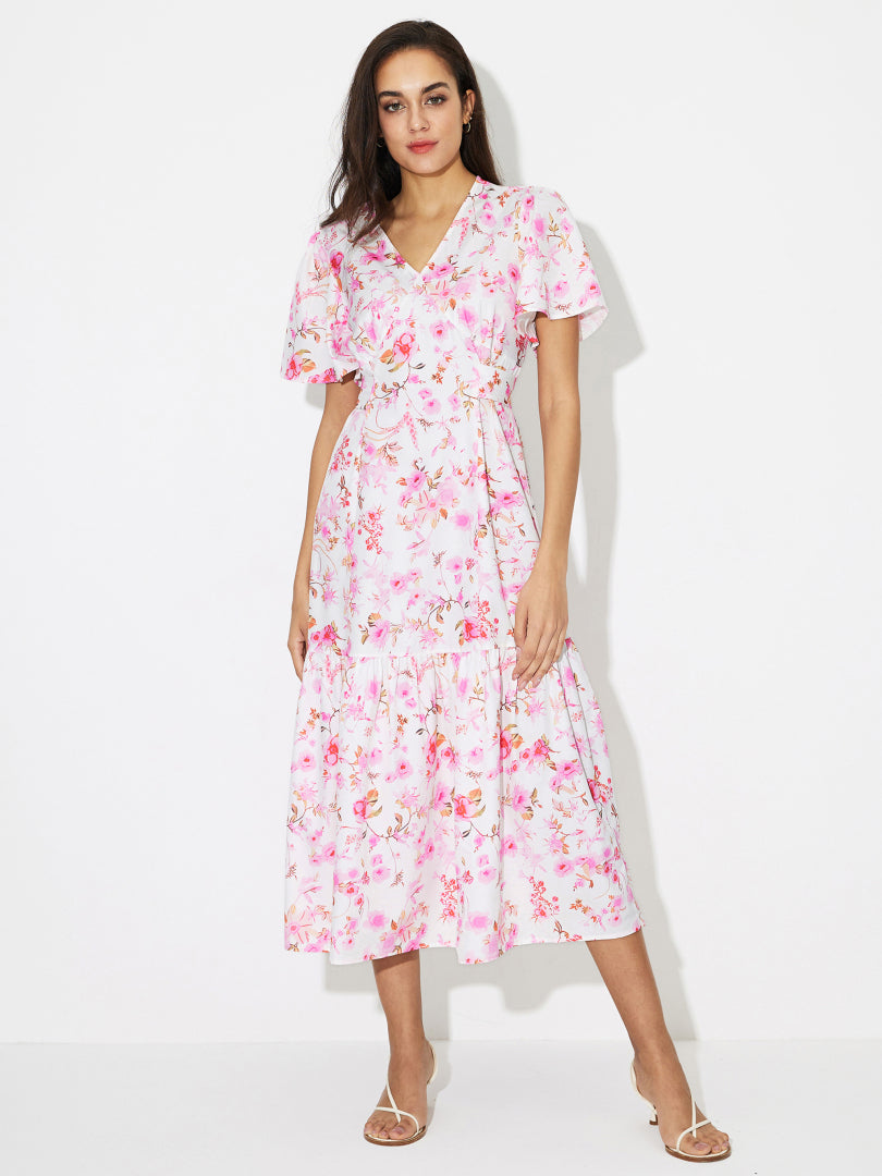 Gathered A-Line Dress 119040