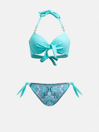 Color Block Bikini Set 1264002
