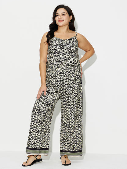 Plus Size Printed Co-Ord Set 121274