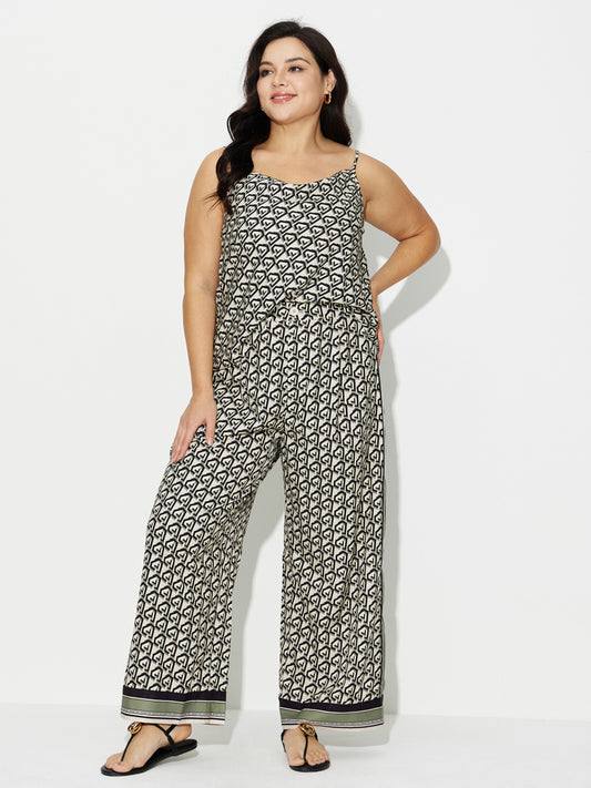 Plus Size Printed Co-Ord Set 121274