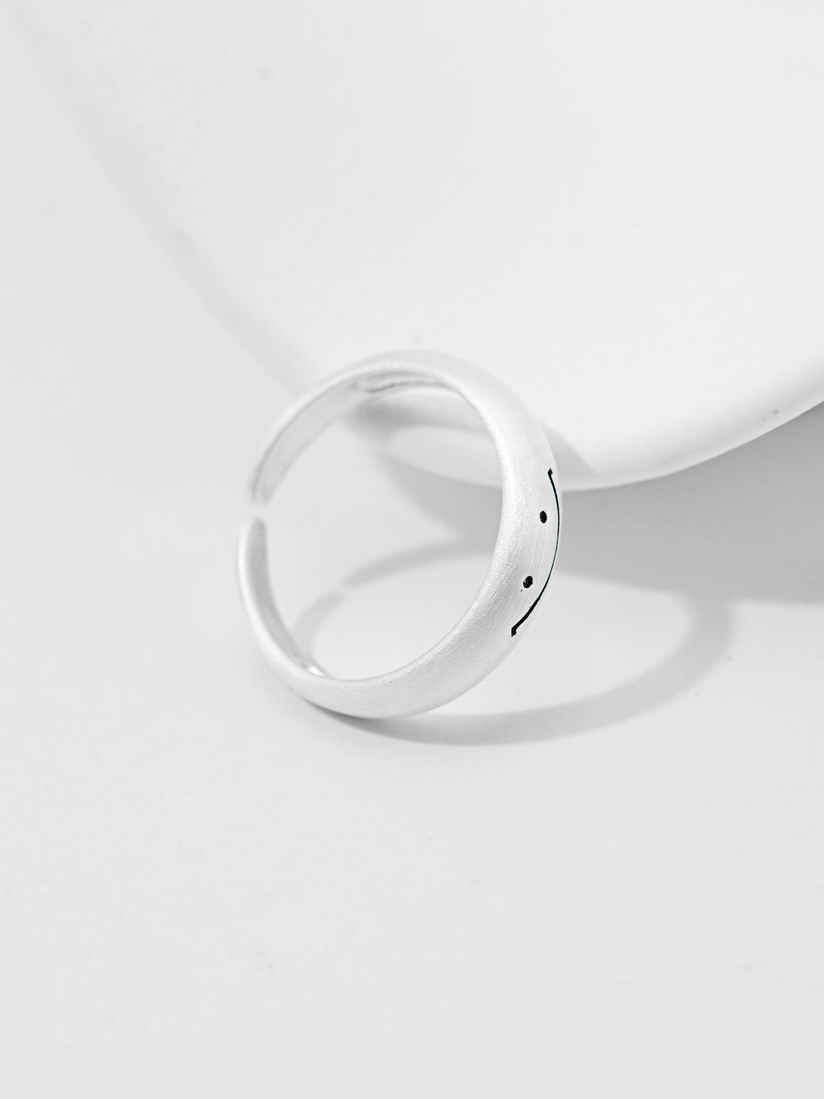 Smiley Face Design Adjustable Ring 121099