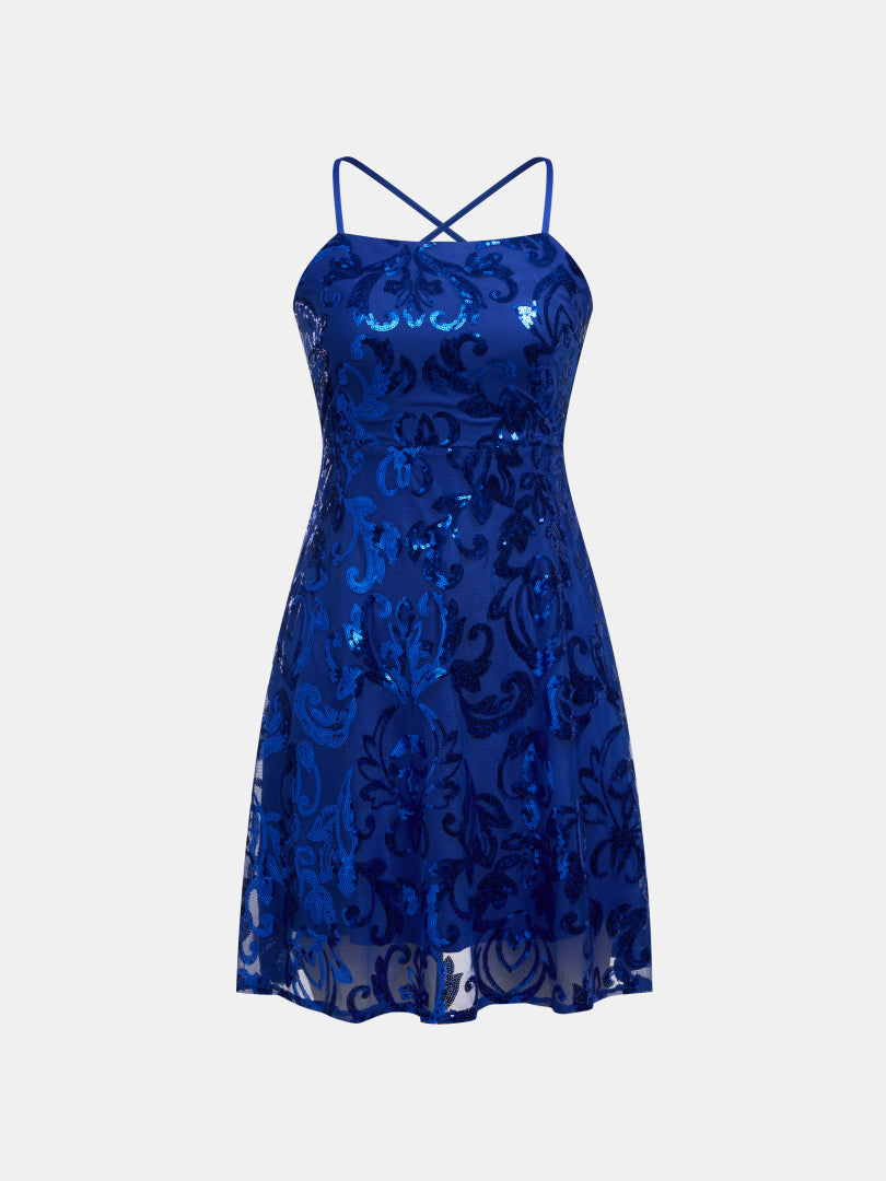 Open Back A-Line Dress 1296012