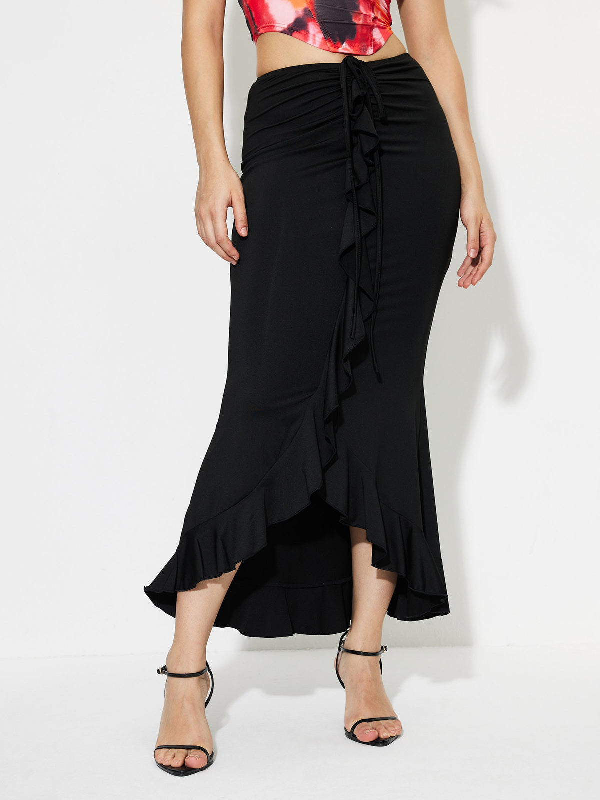 Lettuce trim Pencil Skirt 1249552