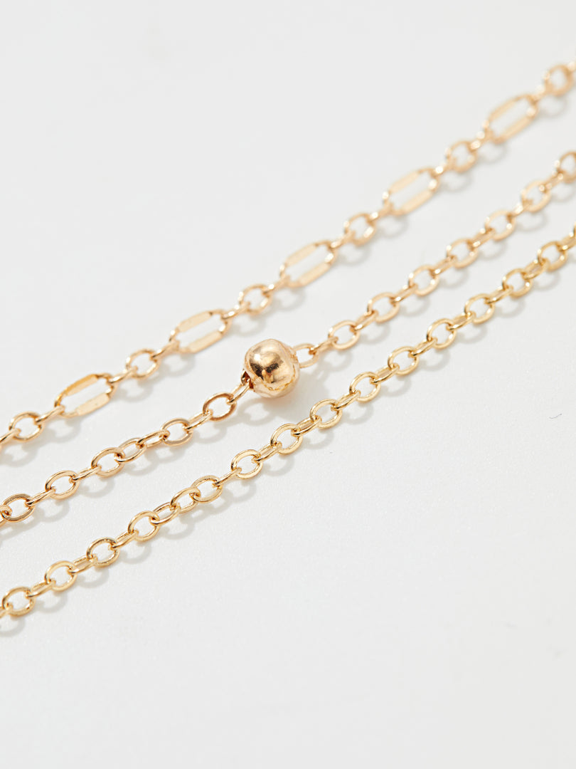 Geometric Artificial Jewellery - Multi-Layer Necklace 119537