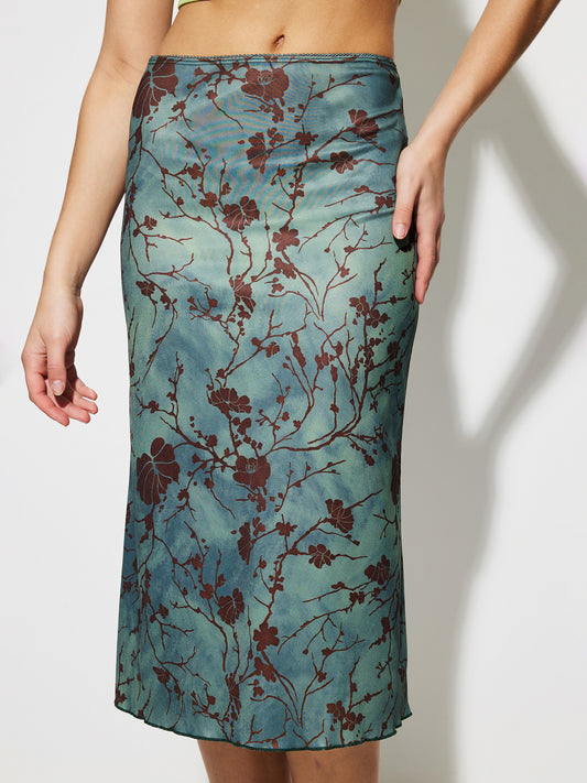 Printed Straight Skirt 1273052