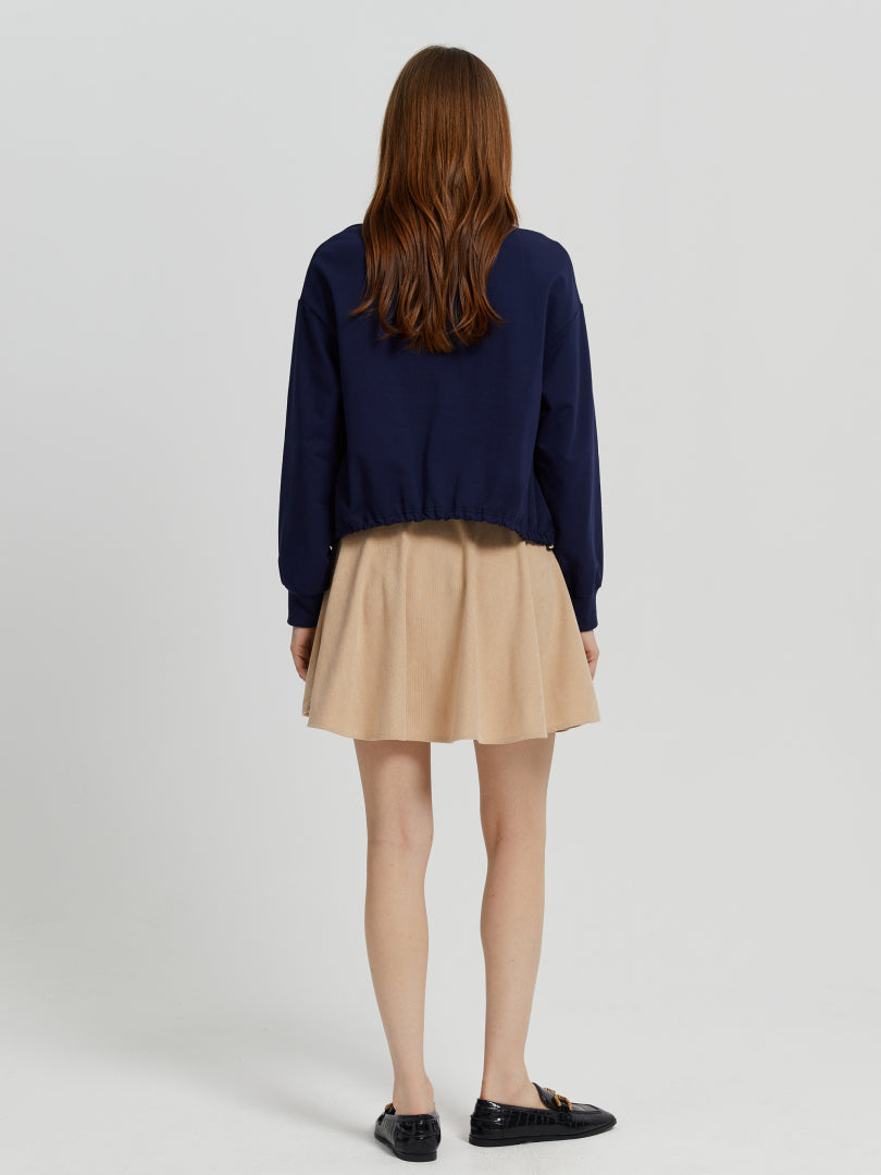 Buttoned A-Line Skirt 113098