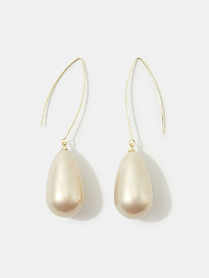 FOR MOM Water Drop Artificial Pearl Earrings 1231581