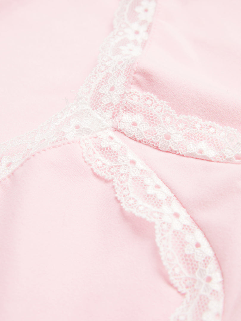 Lace-trimmed Top 1245682